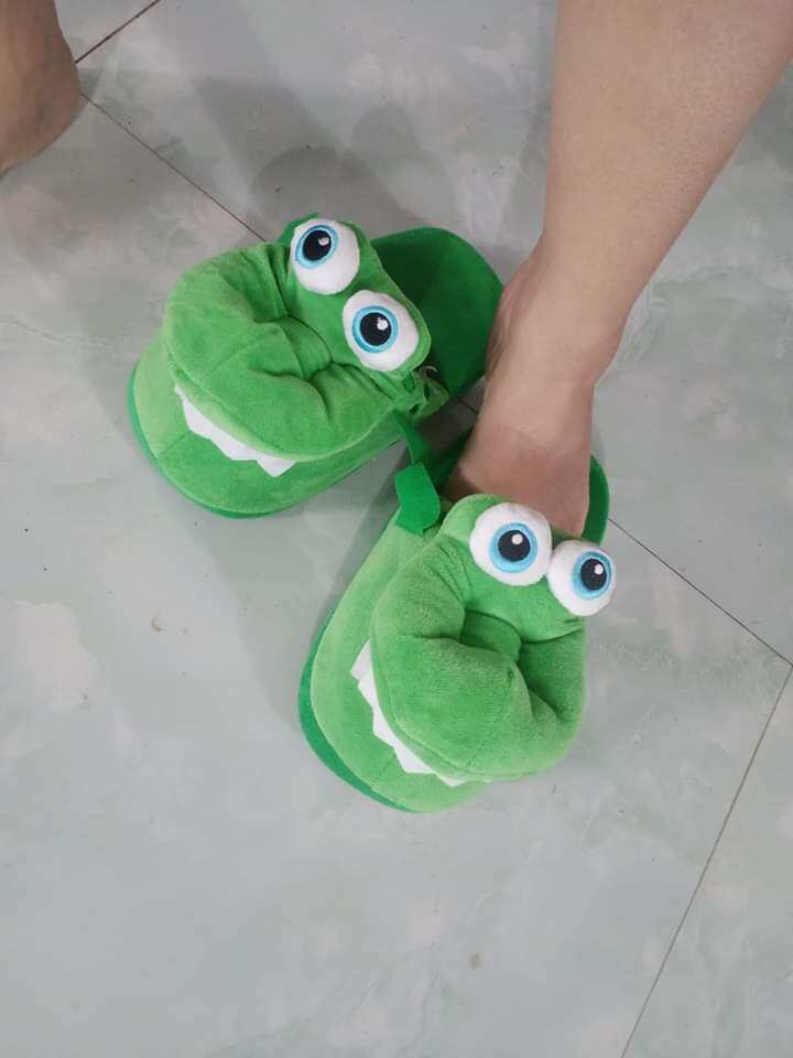 dép bông cá sấu