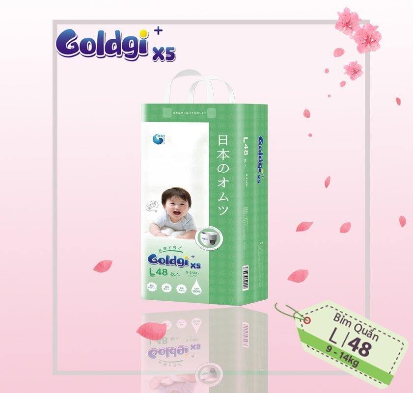 Bỉm/tã quần Goldgi X5 size L