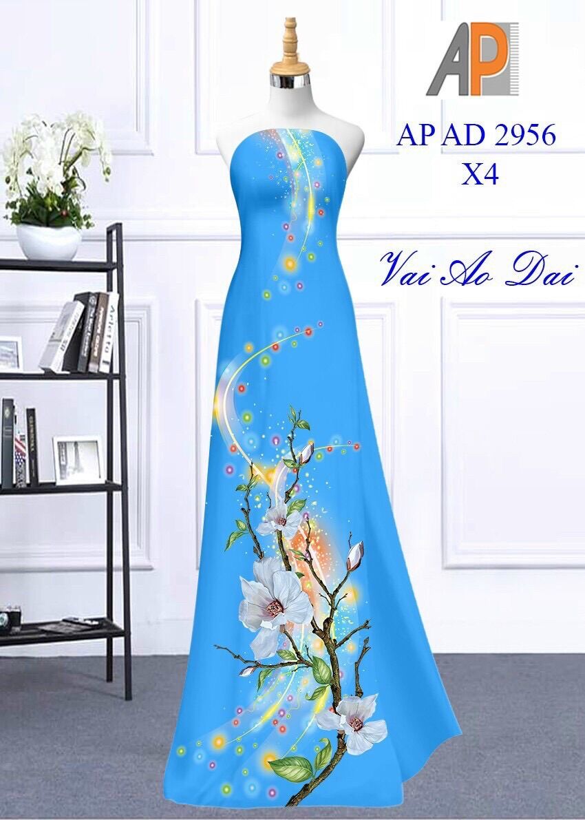 [HCM]Vải áo dài in hoa 3D
