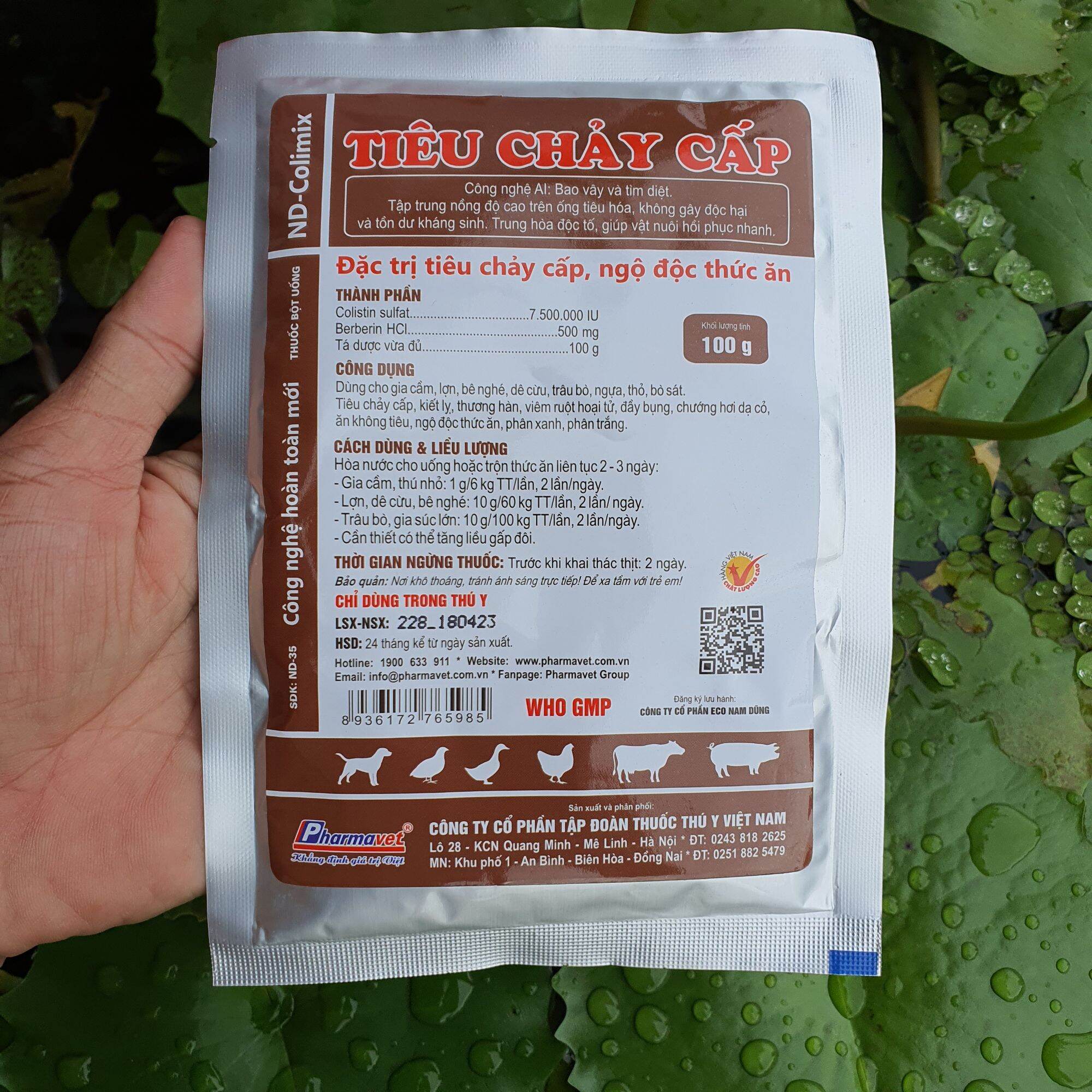Tiêu Chảy Cấp dùng trong thú y gói 100g