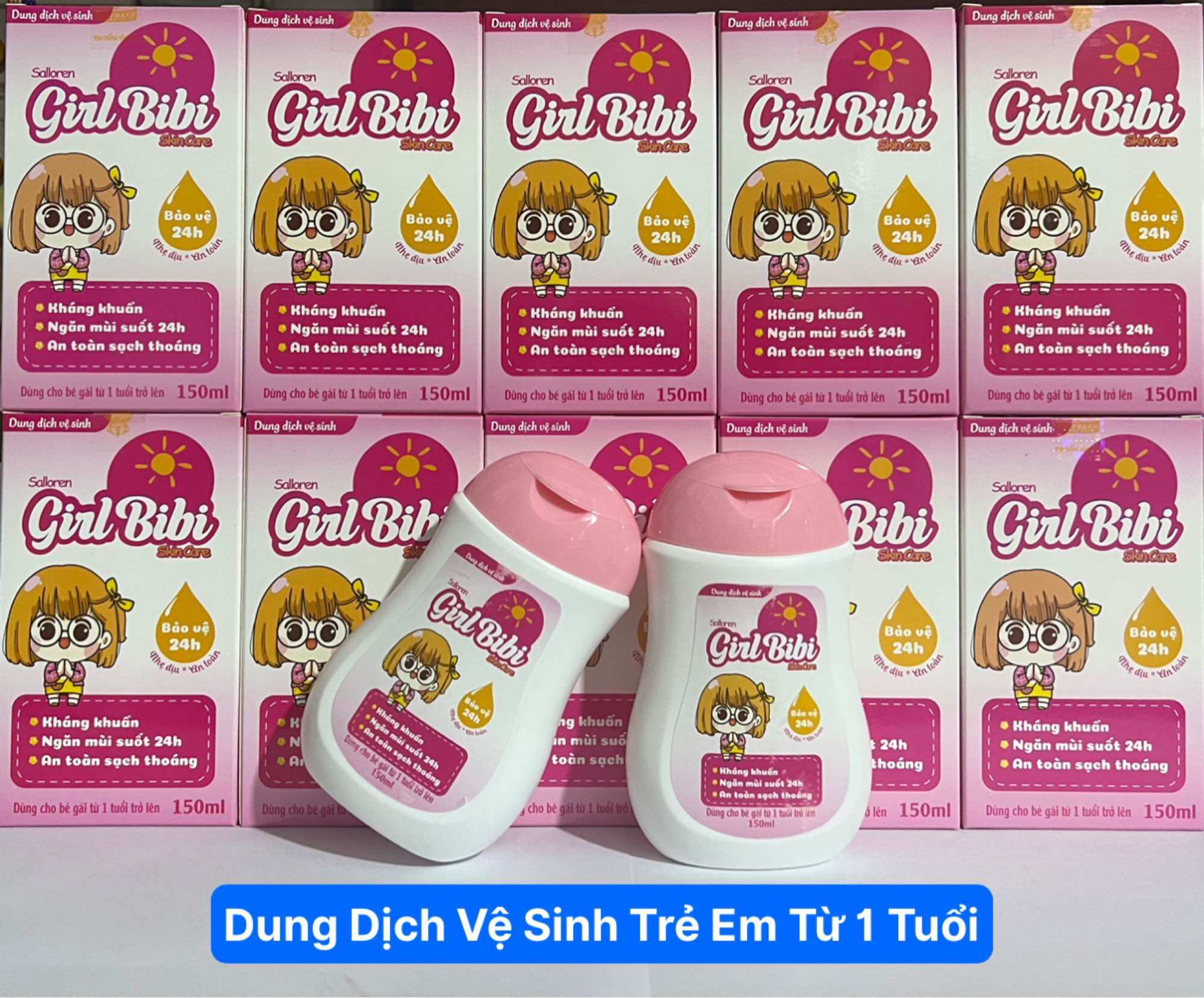 Dung dịch vệ sinh em bé từ 1 tuổi trở lên