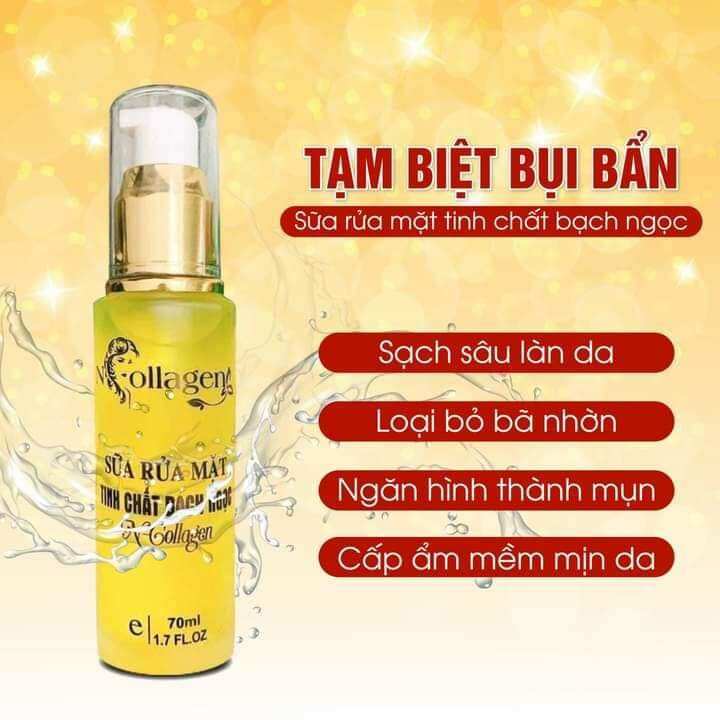Sữa rửa mặt ncollagen sạch da kiềm dầu