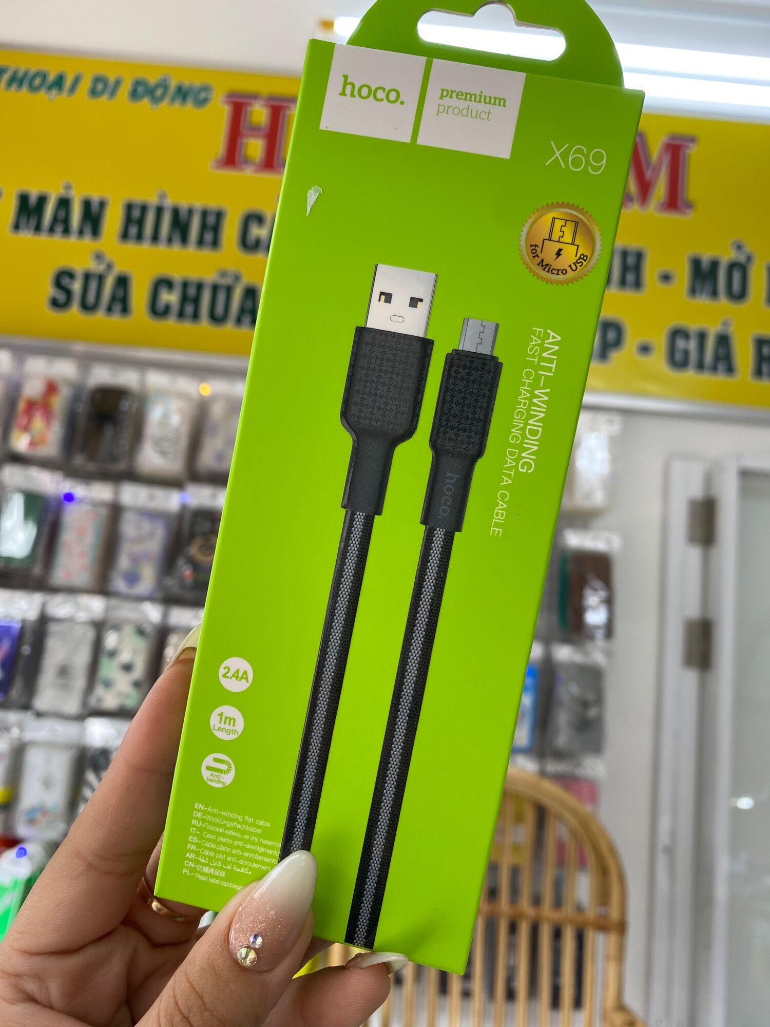 Cap Sạc Nhanh X69 Cổng Micro USB