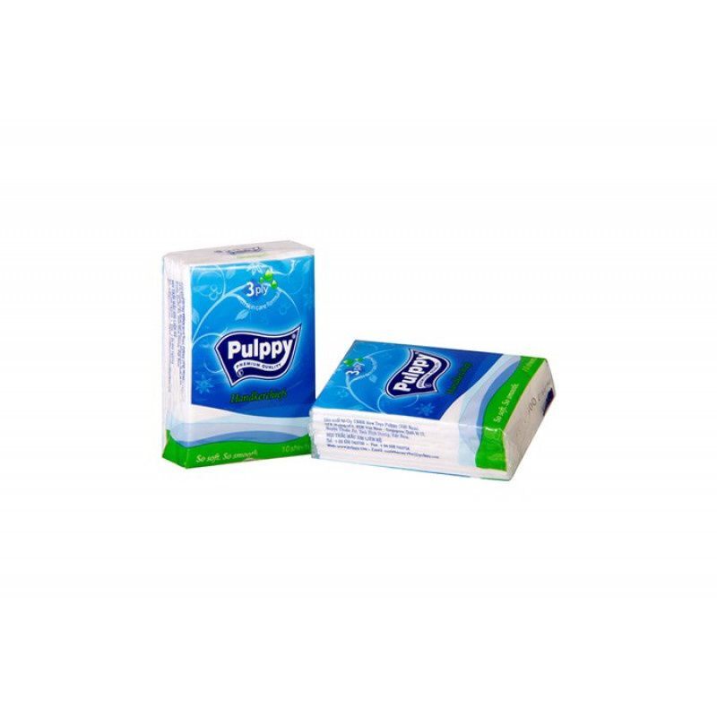 Set 2 gói khăn giấy bỏ túi mini pulppy