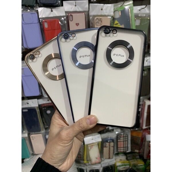Ốp hở táo viền vuông cao cấp iphone 6 plus , 6s plus , 6plus , 6splus