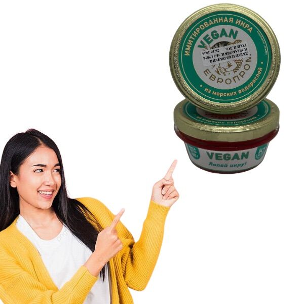 Trứng cá hồi đỏ vegan 100g , Trứng cá muối Nga ( ăn sushi )