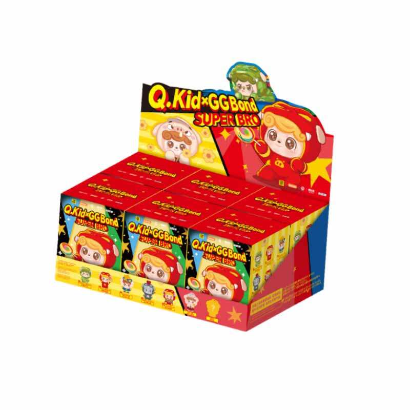 Q.Kid x GG Bond Super Bro シークレット Búp Bê Vinyl Jotoys Q Kid X GG Bond Super Bro Series Blind Box