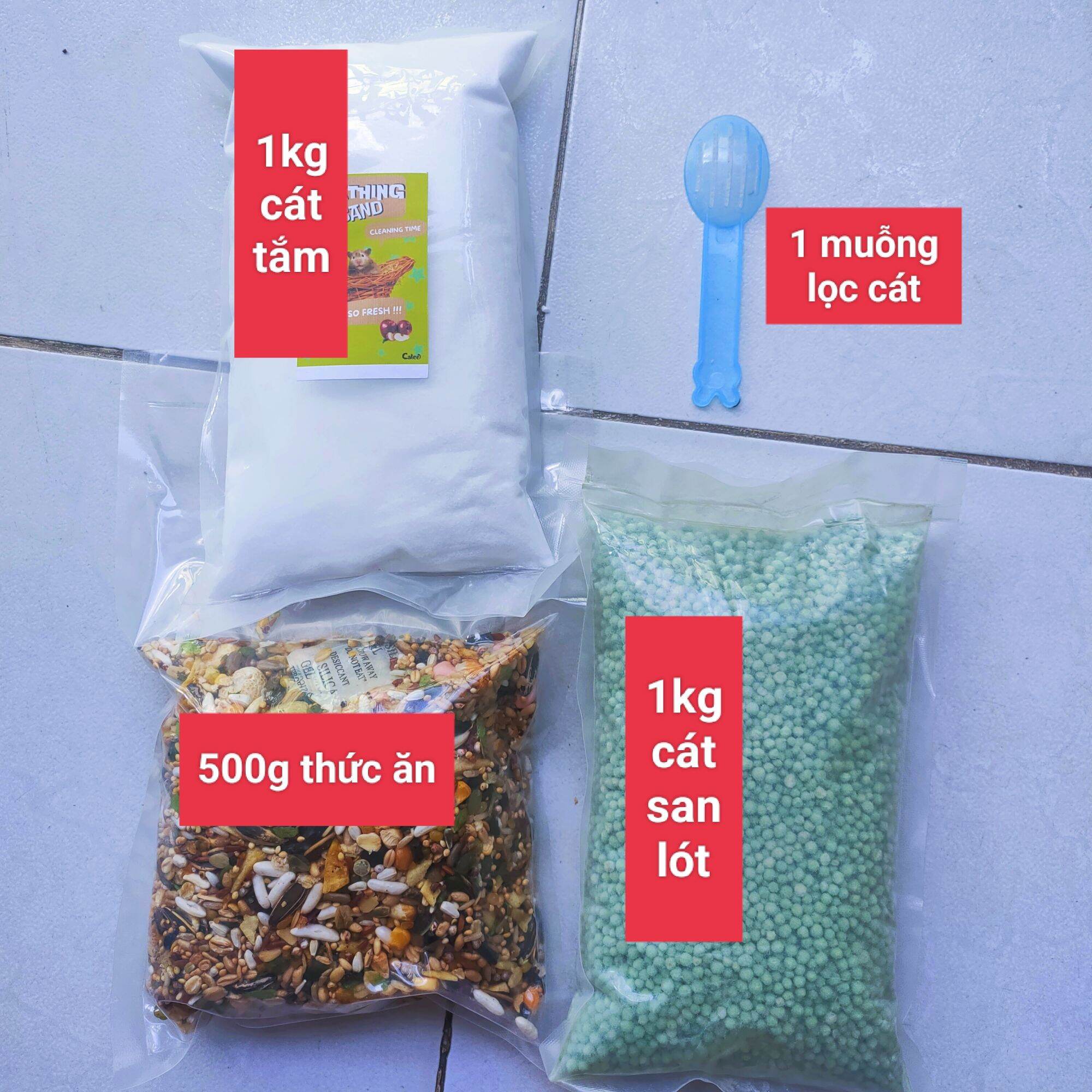 Combo 4 món cơ bản cho hamster giá sỉ rẻ học sinh