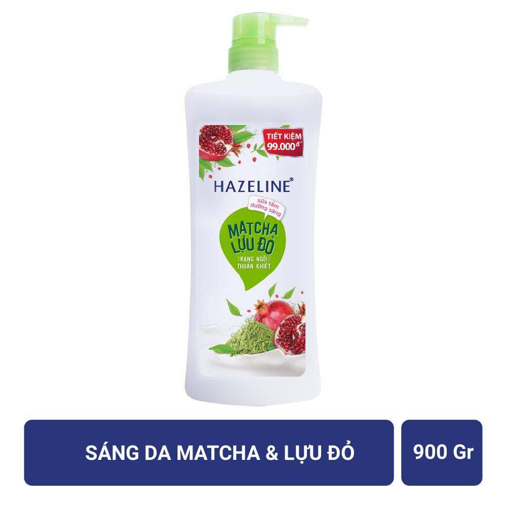 SỮA TẮM HAZELINE MATCHA LỰU ĐỎ 900G.