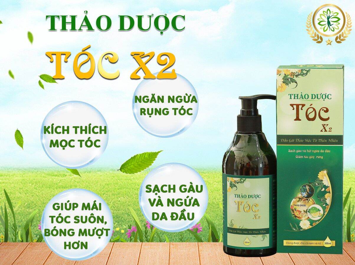 Dầu gội thảo dược tóc x2