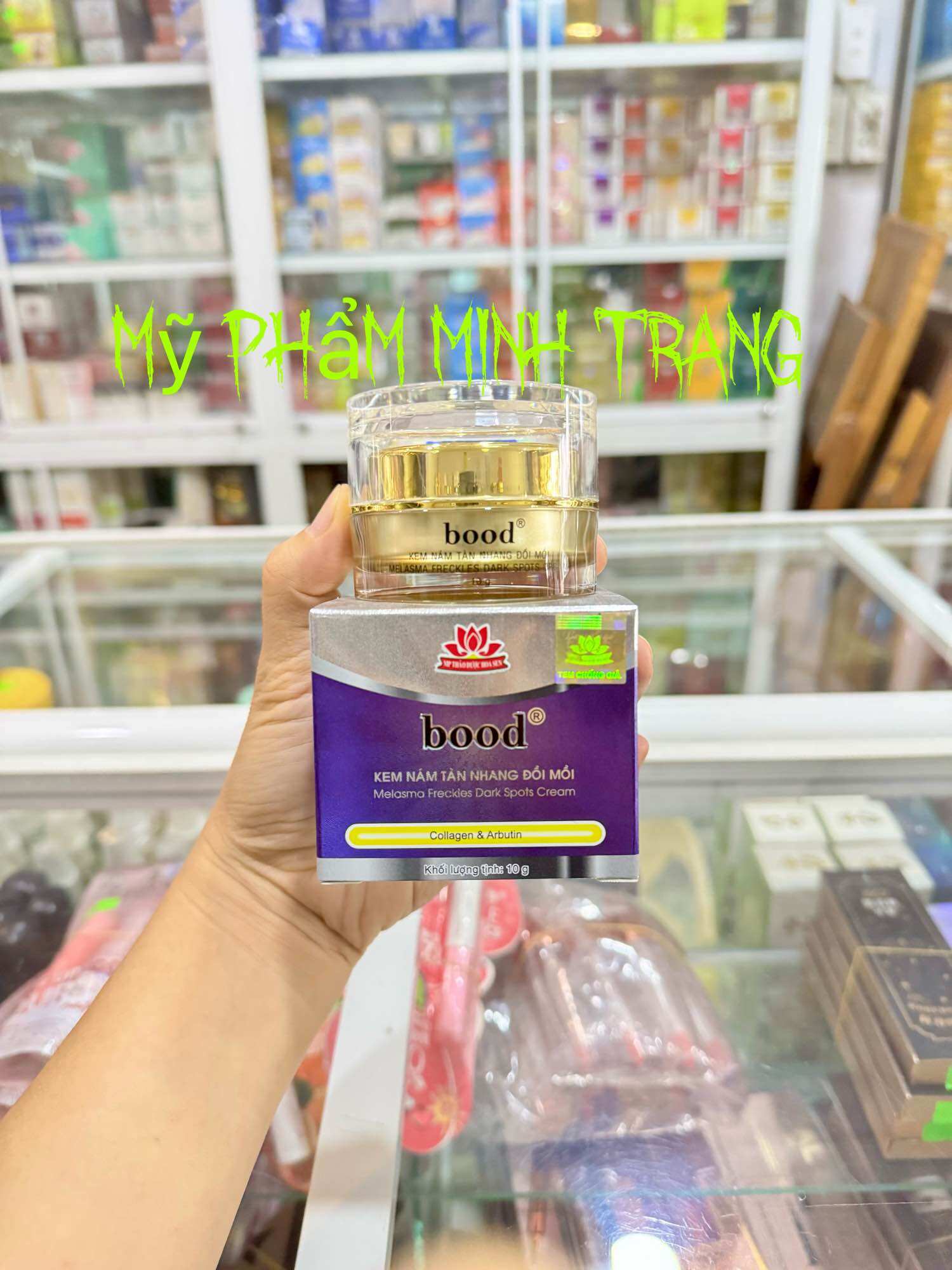 Kem BOOD Nám Tàn Nhang Đồi Mồi 10g THẢO DƯỢC HOA SEN BOOD