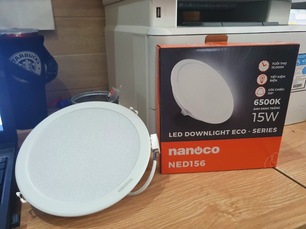 Ned156- đèn âm trần 15w nanoco