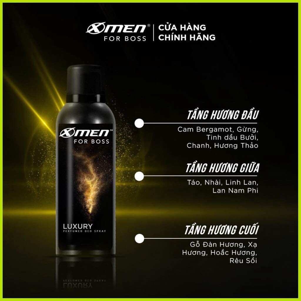 XỊT NƯỚC HOA XMEN FORBOSS 210ml( hàng tặng dung lượng)