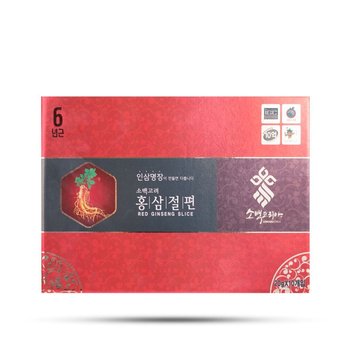 (freeship) HỒNG SÂM LÁT TẨM MẬT ONG - SOBAEK KOREA
