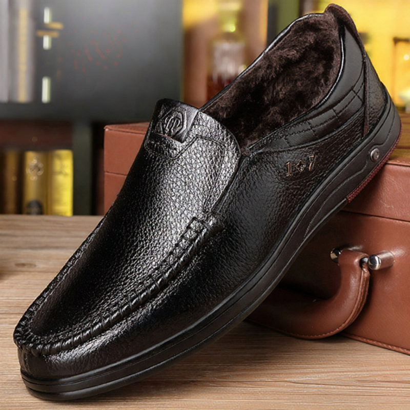 Men's Warm Non-slip Shoes Leather Giá 938,000 Đồng*Miễn phí vận chuyển