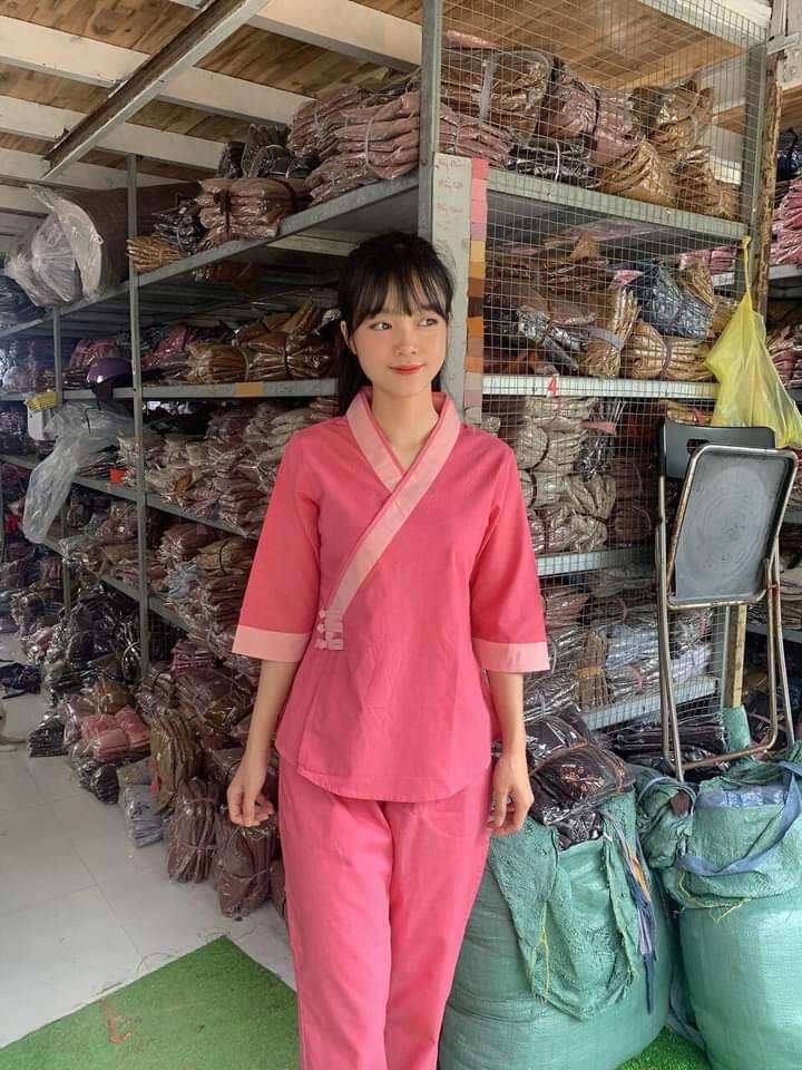 Đồ Lam Đi Chùa - Mẫu kate 3 nút