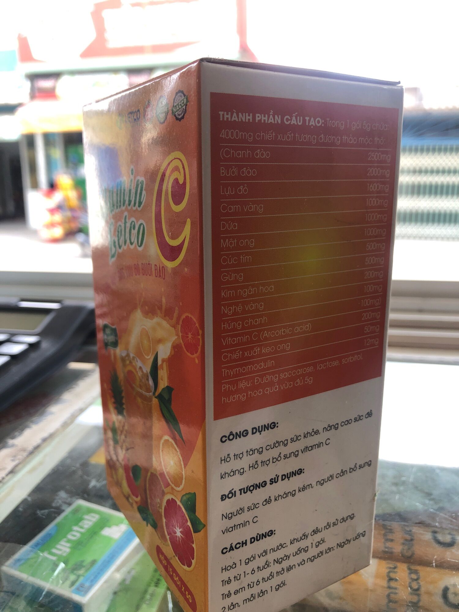 Bột sủi vitamin c