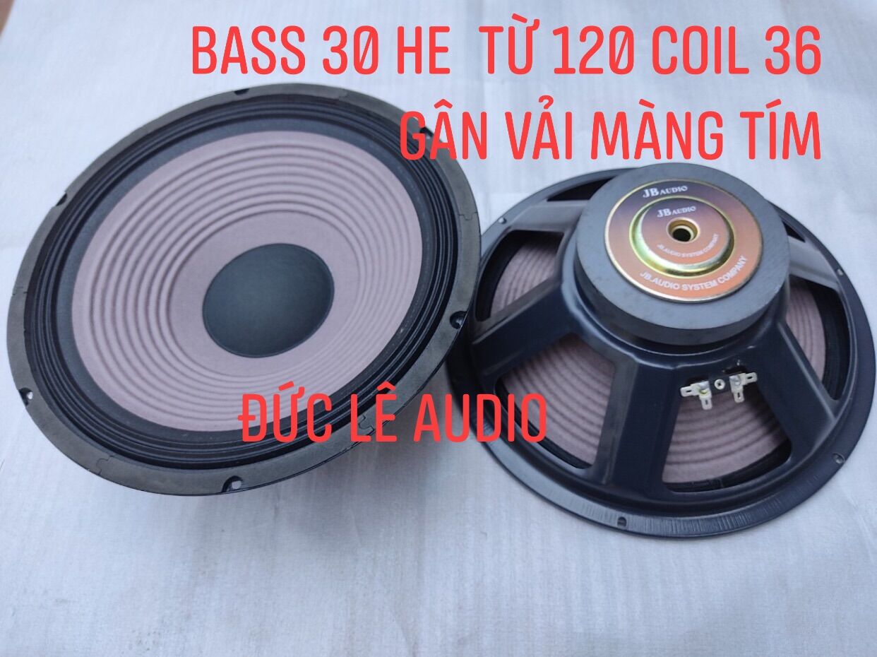 BASS 30 HE TỪ 120 COIL 36 - 2LỚP-8R MÀNG TÍM GIÁ 1 CHIẾC