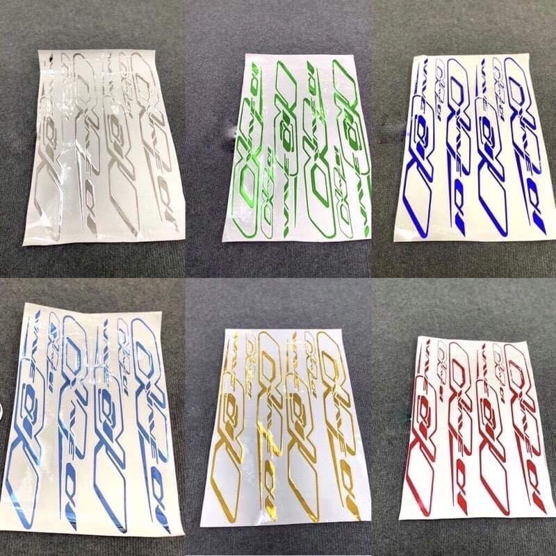 Tem Cắt Crom Vàng Cao Cấp Gắn Wave 50/100/110cc