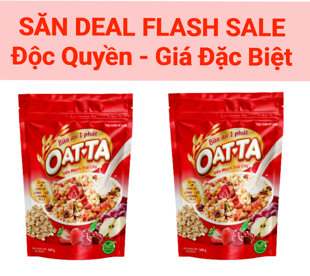 [HCM] Bánh Yến Mạch Trái Cây Oatta 300g
