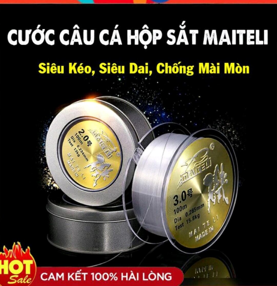 Cước câu hộp sắt Maiteli 100m