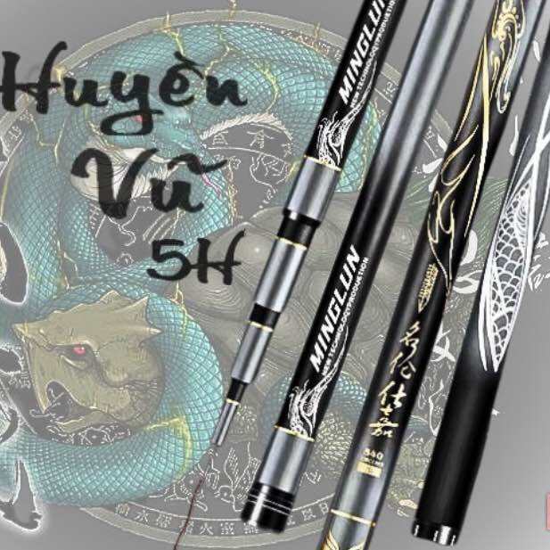 ( SALE ) Cần câu tay Huyền Vũ 5H giá rẻ, tặng kèm ngọn phụ