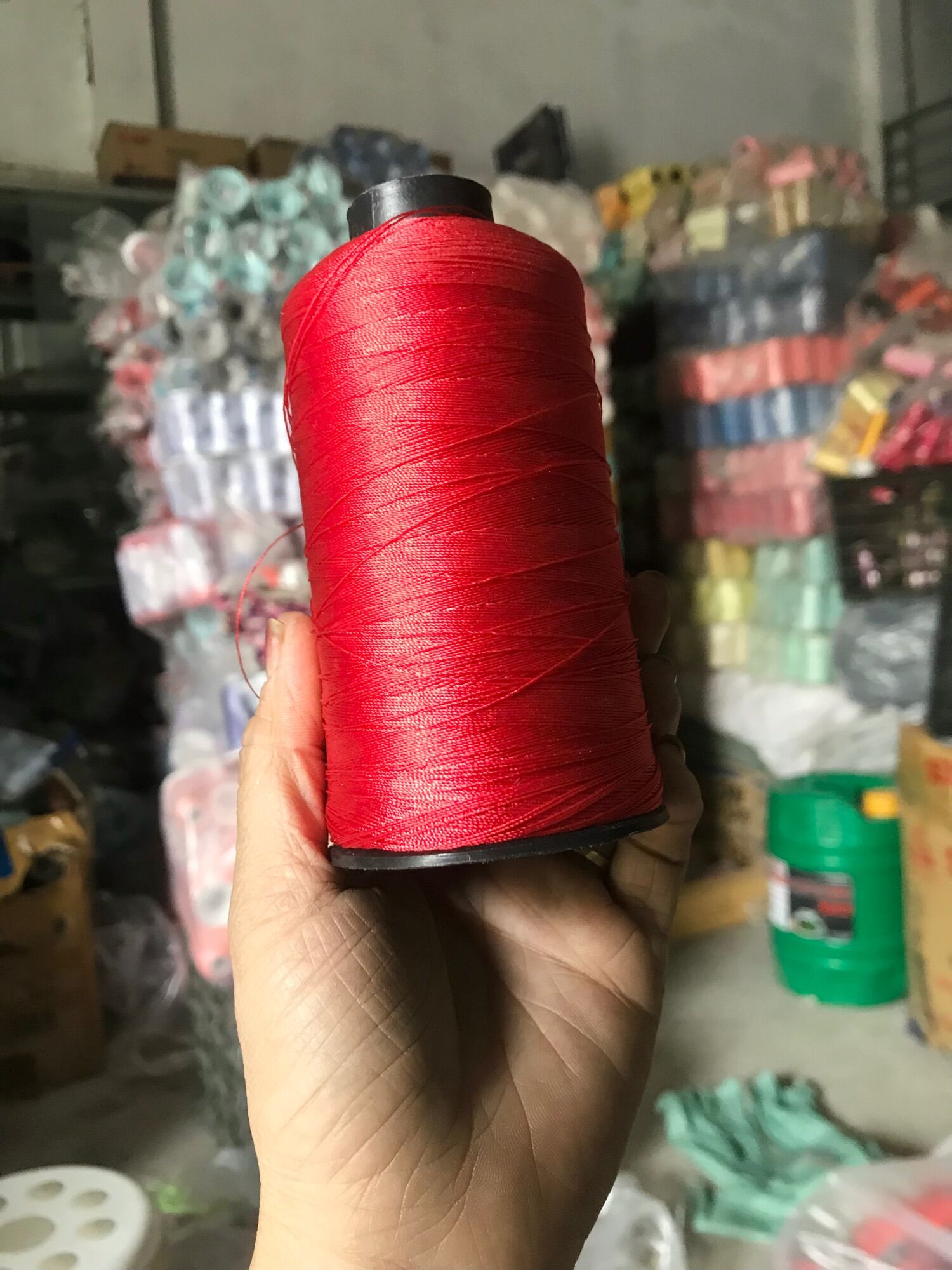 set 2 cuộn Chỉ dù nylon polyester 210D/3 ( 0,2mm) mỗi cuộn dài 2000m