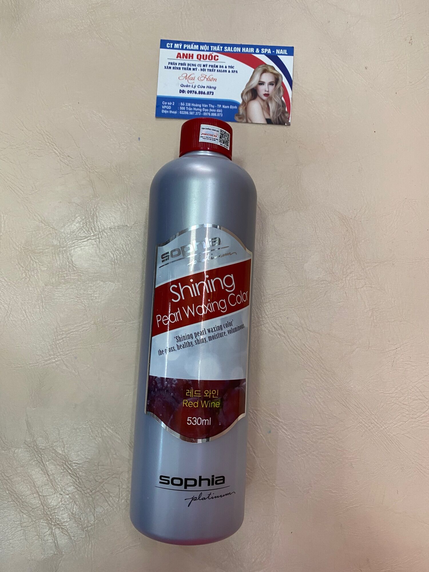 Màu phủ mịn sophia đỏ rượu vang