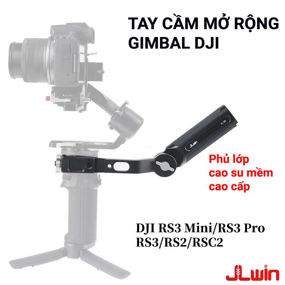 JLwin | Tay phụ xách mở rộng tay phụ gimbal DJI Ronin RS RS2 RS2C RS3 Pro Mini hợp kim CNC phủ cao s