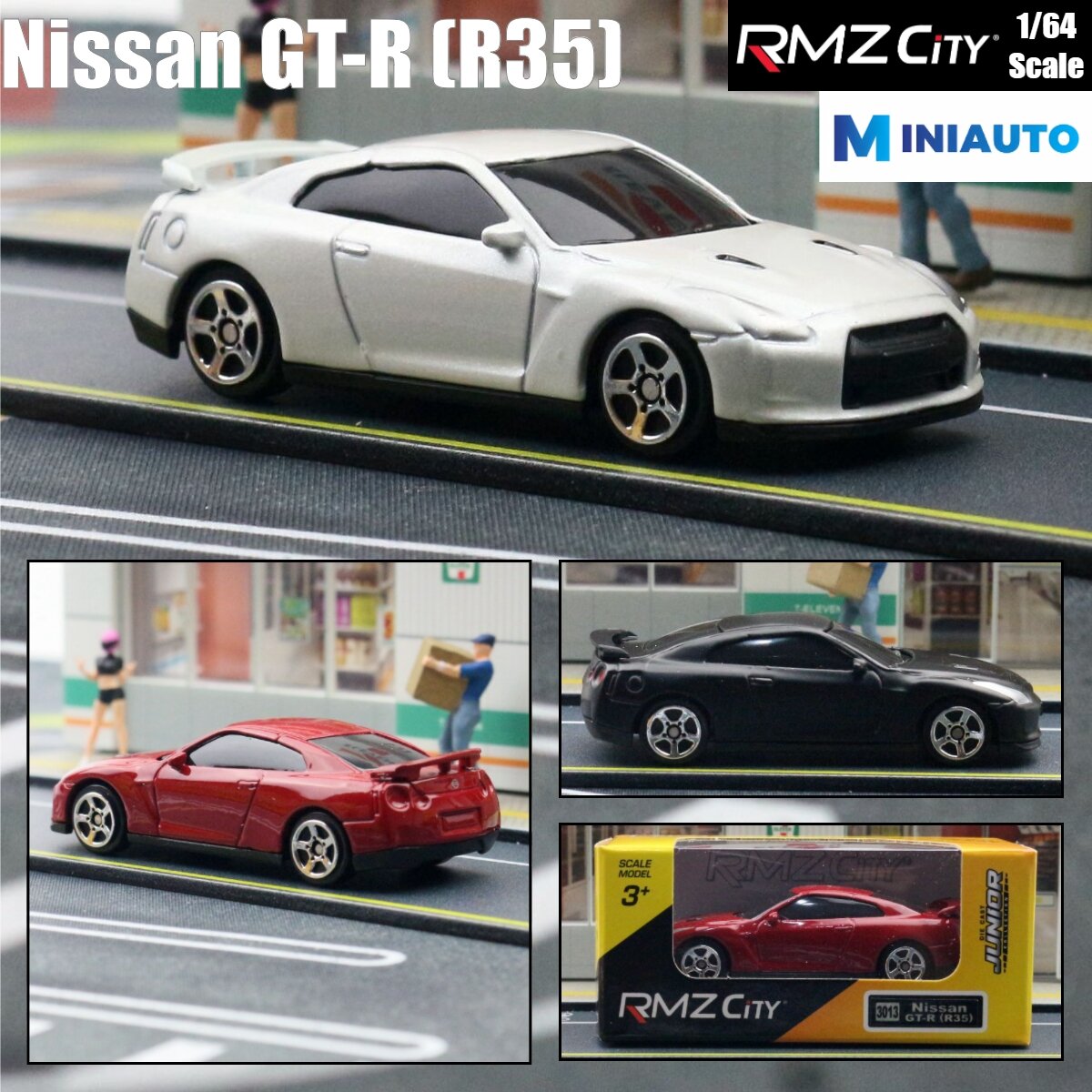 1/64 Nissan Gtr R35 Diecast Siêu Thể Thao Đồ Chơi Mô Hình Xe Hợp Kim Thu Nhỏ Quà Tặng Cho Bé Trai Tr