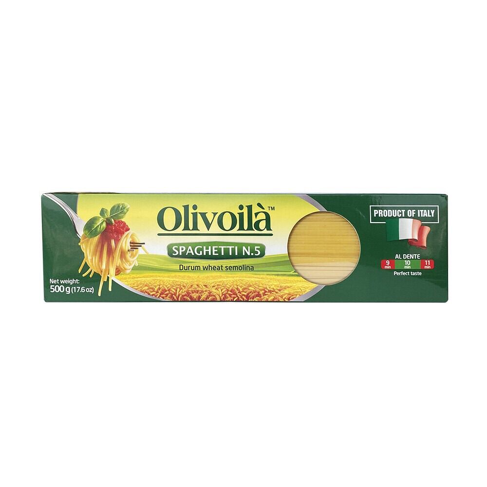 Mì spaghetti Olivoila nhập khẩu Ý hộp 500g