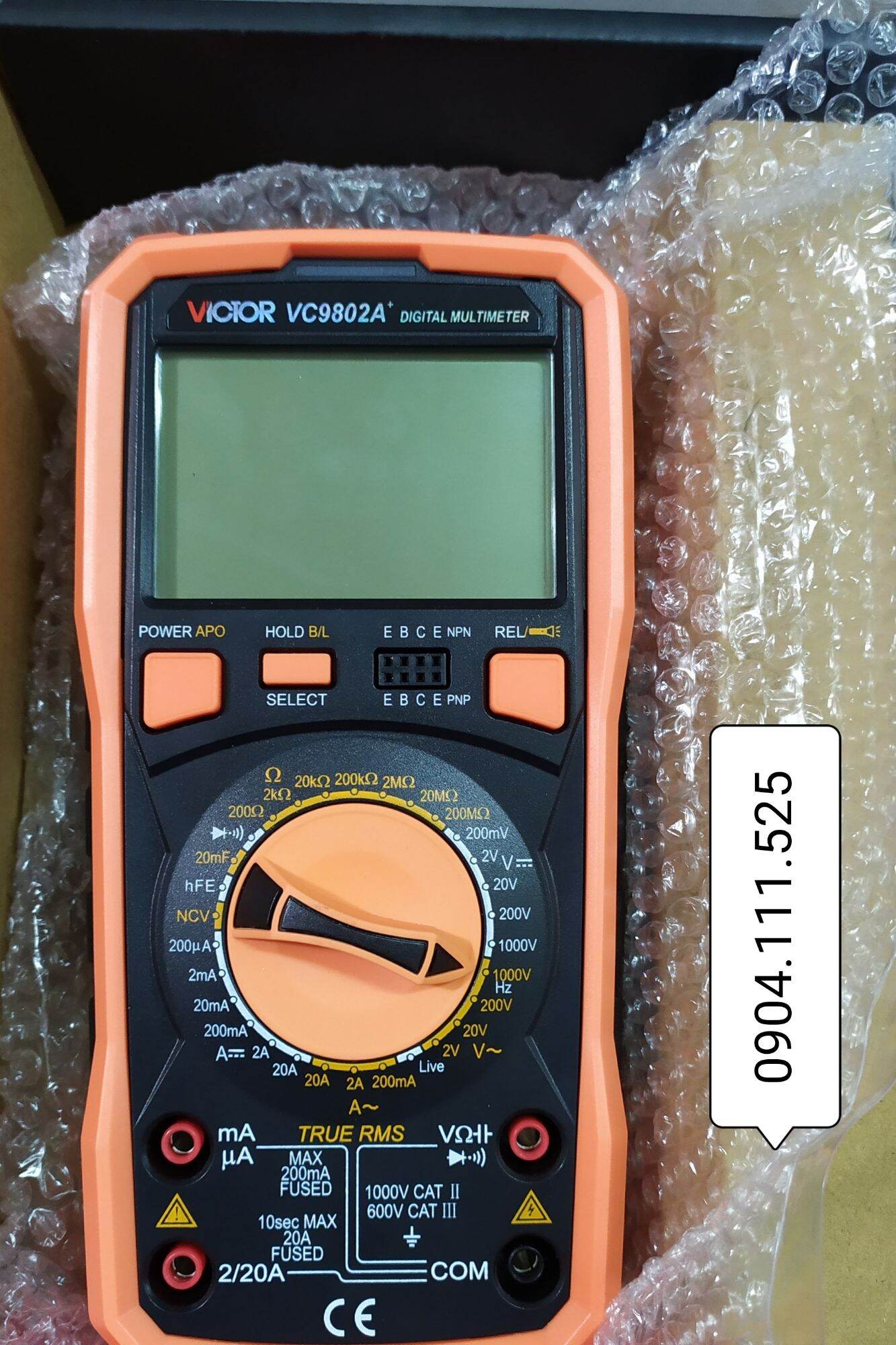 [HCM]Đồng hồ vạn năng điện tử VICTOR VC-9802A+