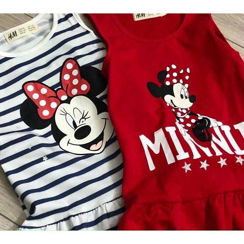 set váy sát nách mickey đuôi cá cho bé gái
