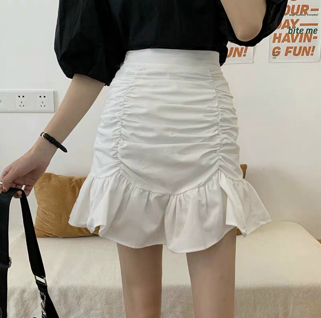 CHÂN VÁY NHÚNG ĐUÔI CÁ LẠ