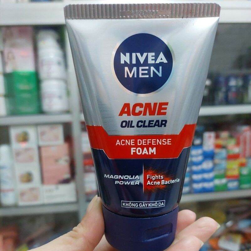 Sữa rửa mặt giúp giảm mụn cho nam nivea men 100g, hàng chính hãng