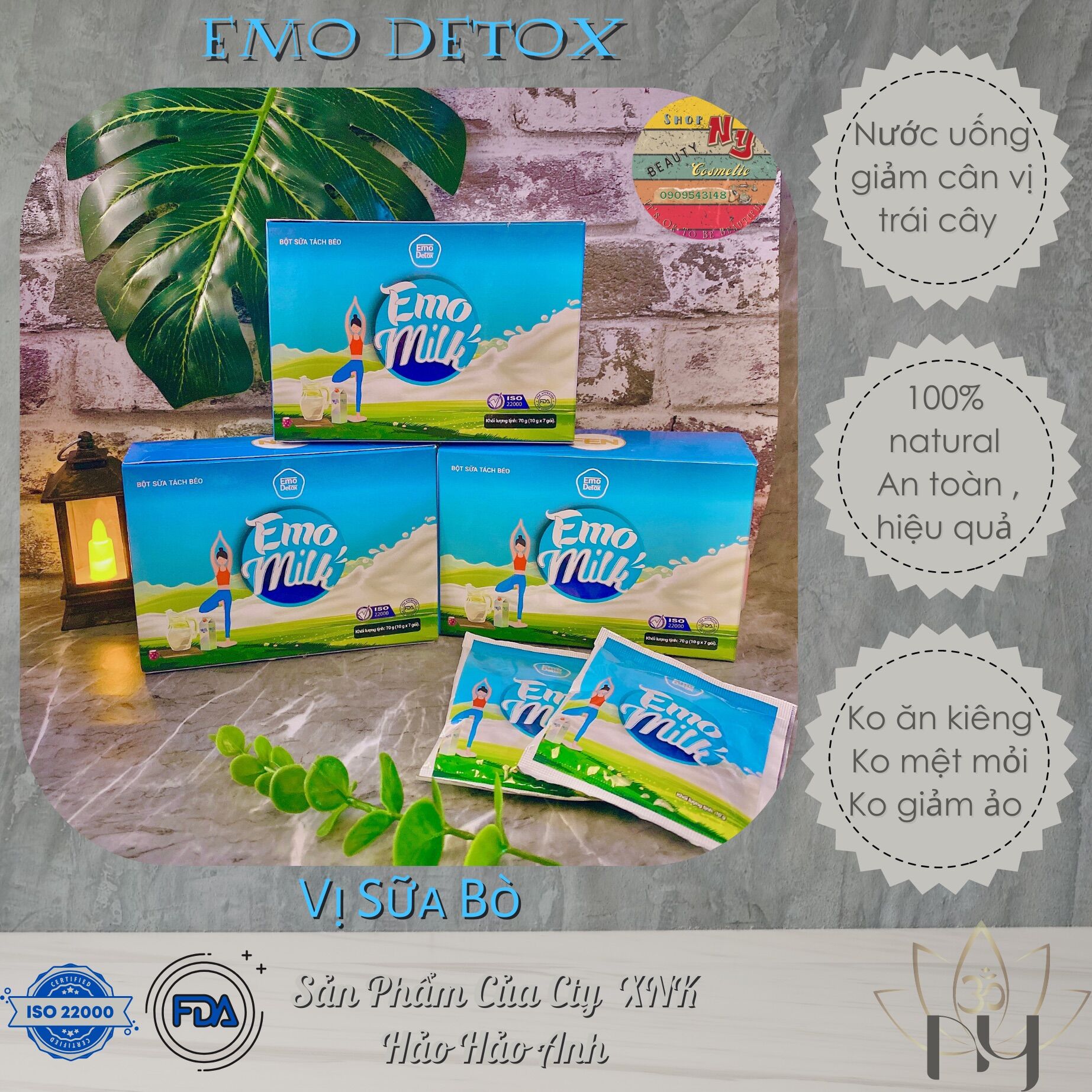 Sữa Bò Giảm Cân Emomilk Emodetox
