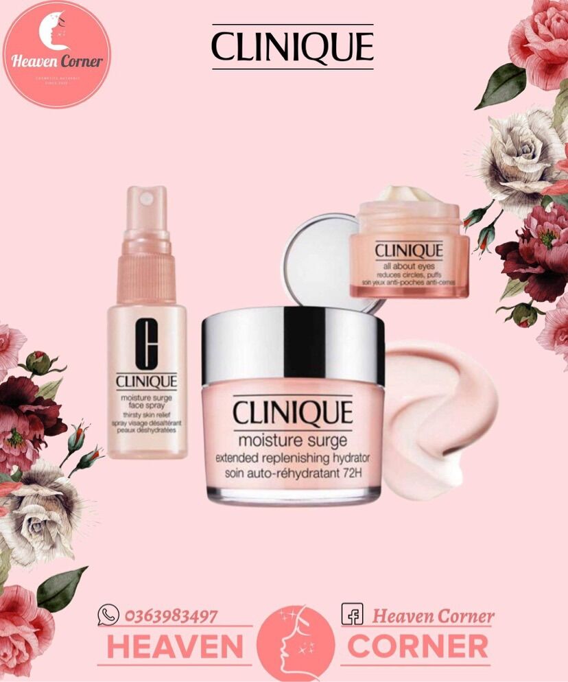 Set Dưỡng Ẩm 3 Món Clinique Moisture Surge 72h