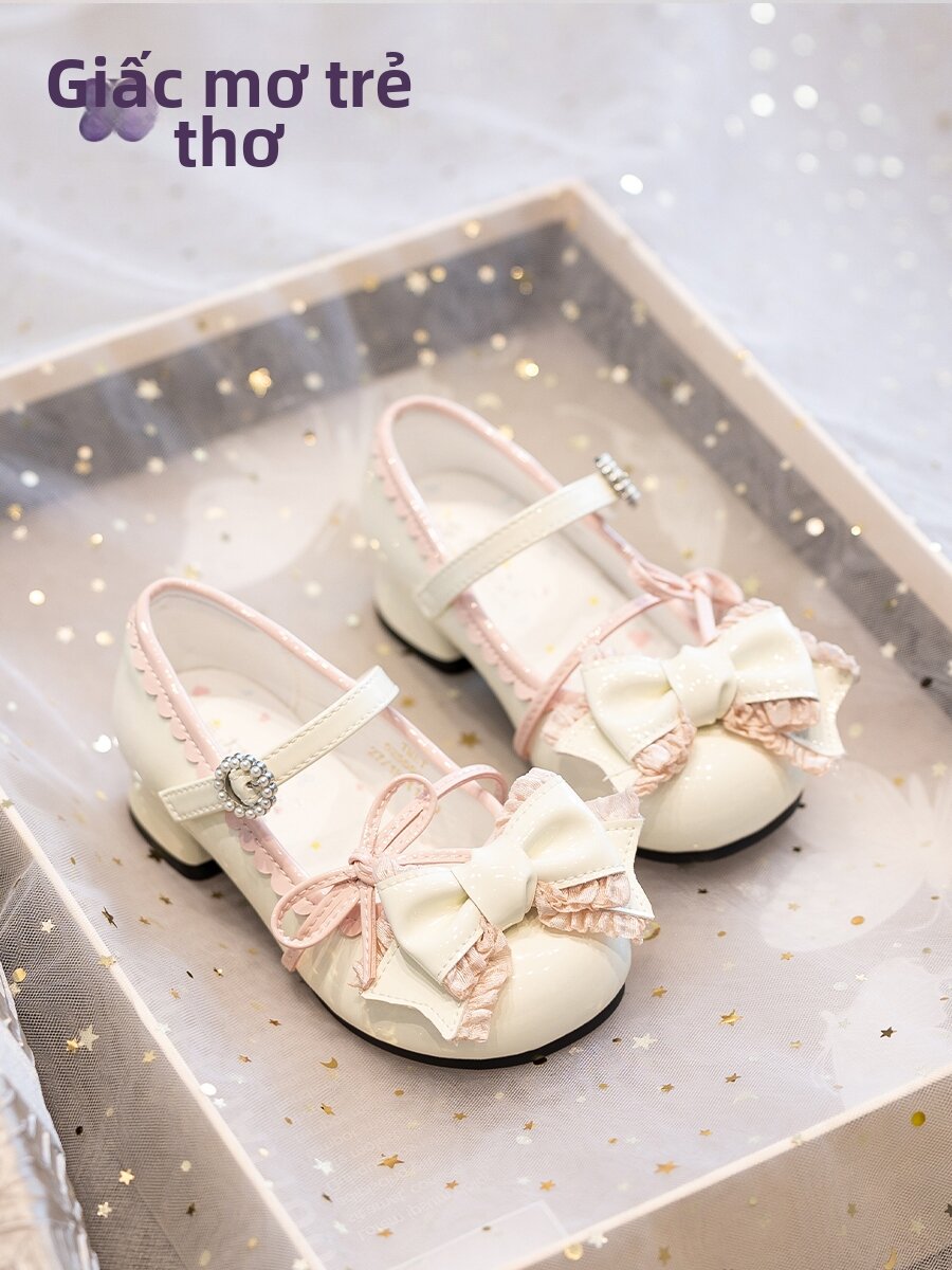 Girl Princess Shoes White Formal Heels Giá 619,000 Đồng*Miễn phí vận chuyển