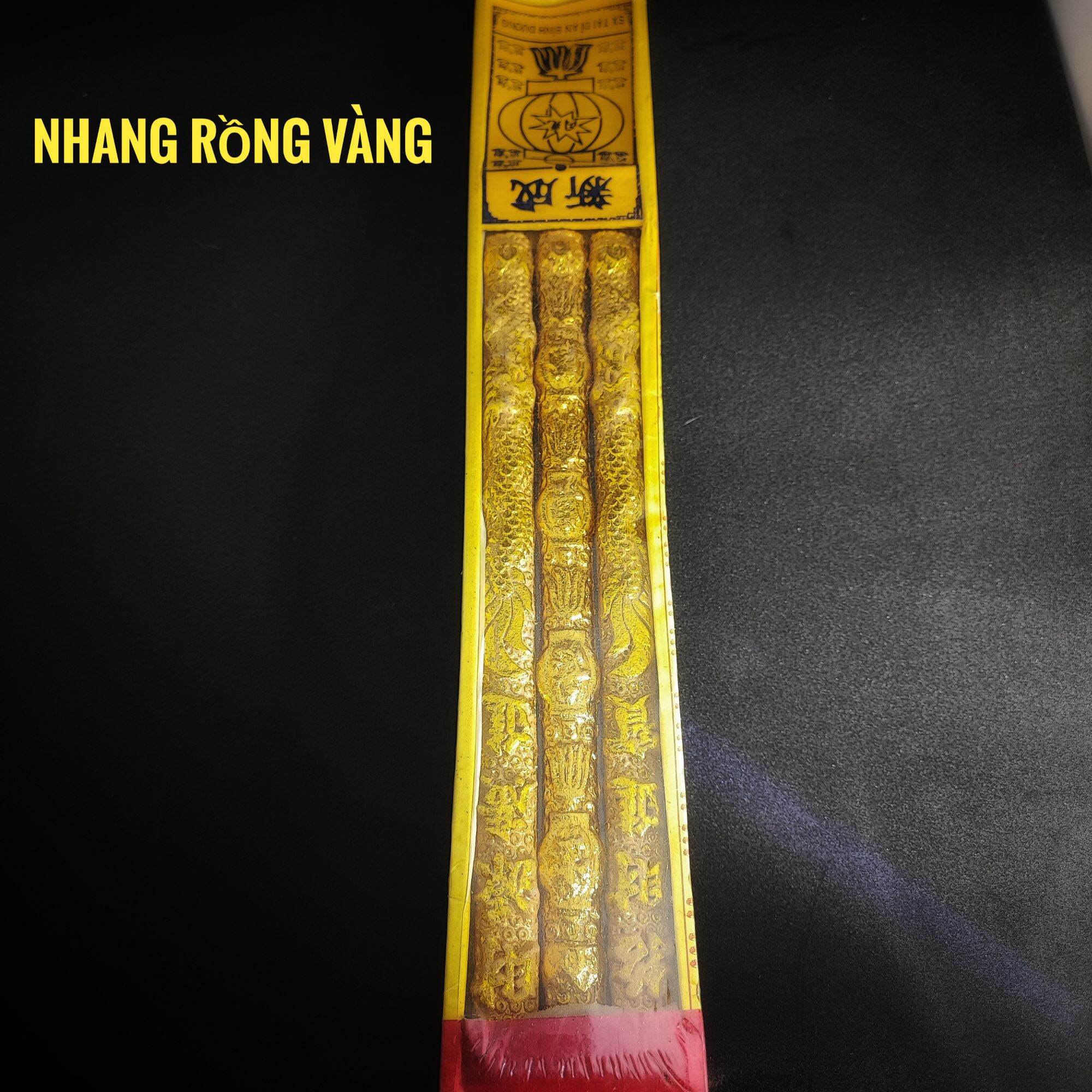 Nhang rồng 3 cây màu vàng 4 Tấc ( 40cm )