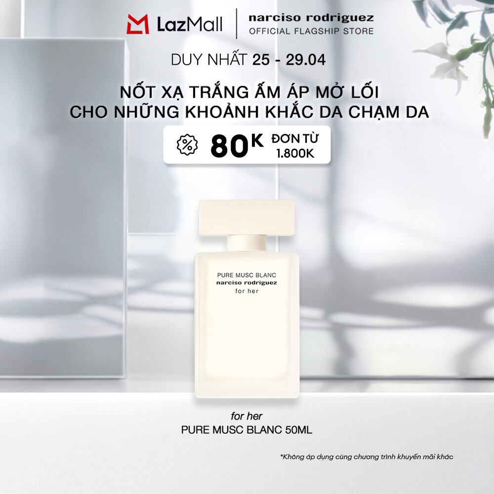 Nước Hoa nữ Narciso Rodriguez For Her Pure Musc Blanc Eau de parfum Intense 50ml