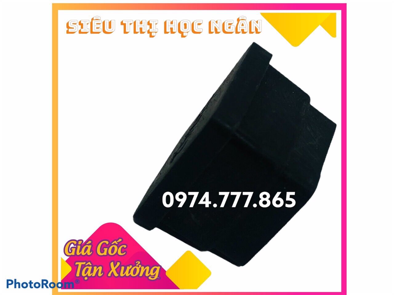 Combo 10 Chụp bịt cao su trong sắt hộp 20x20
