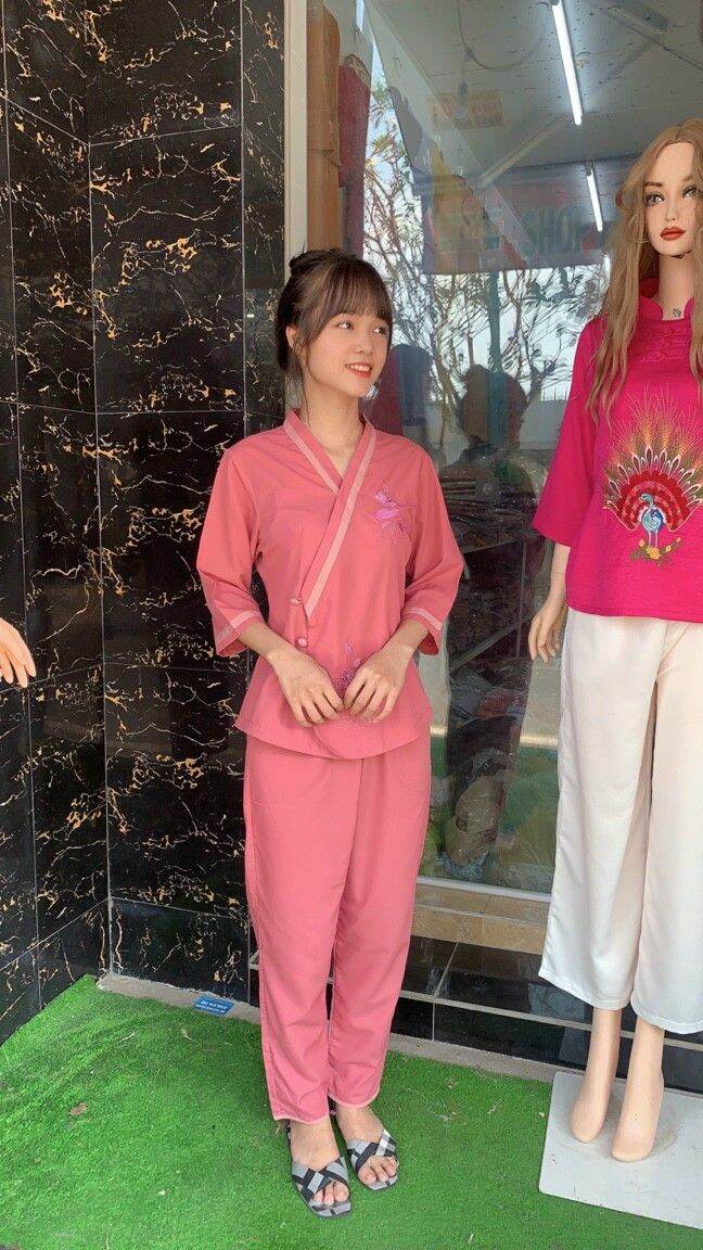 ĐỒ LAM ĐI CHÙA NỮ CHẤT VẢI KATE LOẠI 1