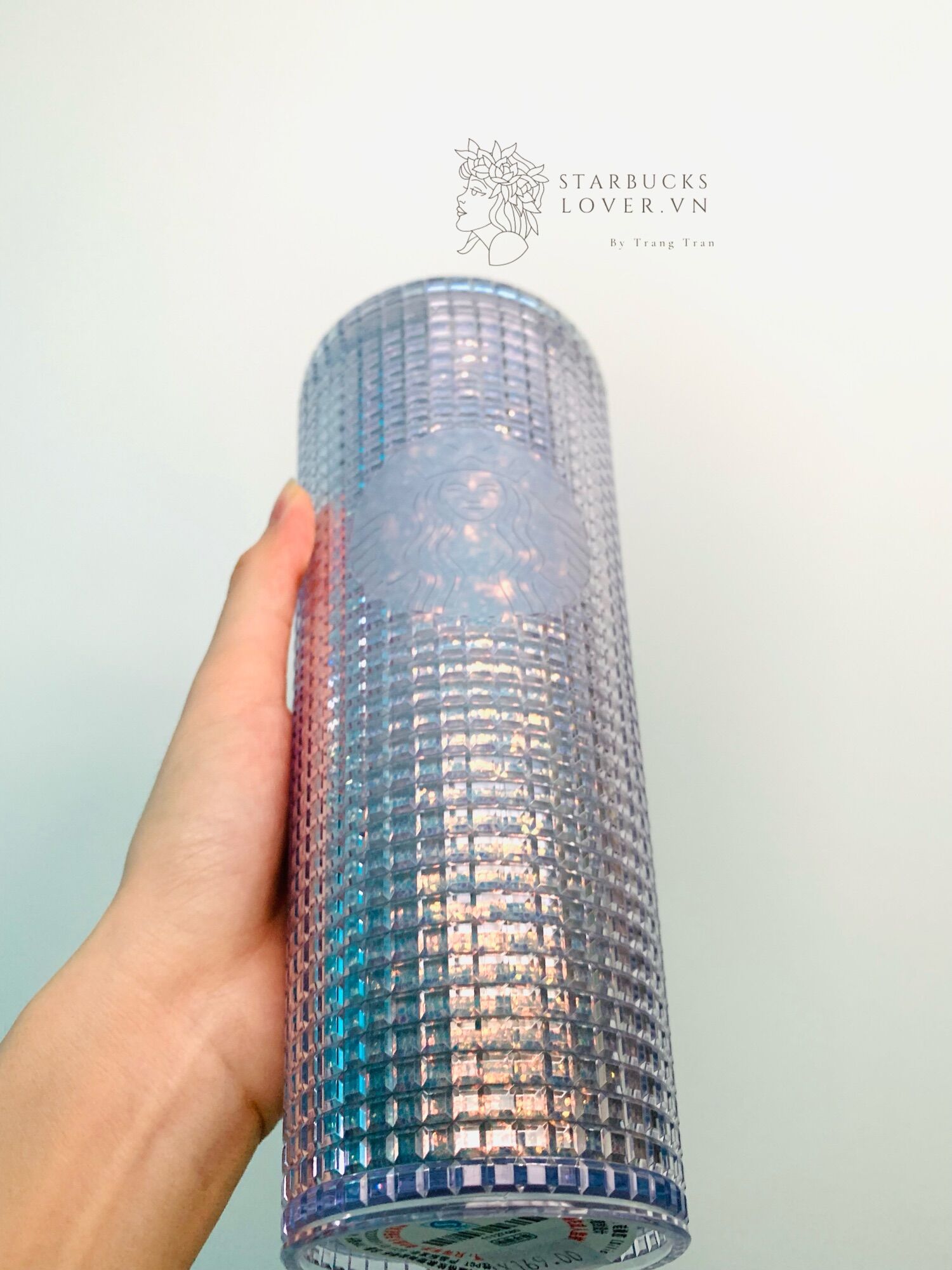 |CHÍNH HÃNG| LY STARBUCKS SILVER GRID 710ml