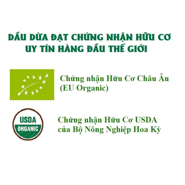 Sữa dừa Organic(hữu cơ) Vietcoco hộp 330ml nắp vặn