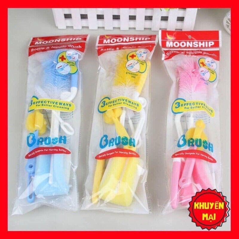 Bộ 5 Dụng Cụ Cọ Rửa Bình Sữa