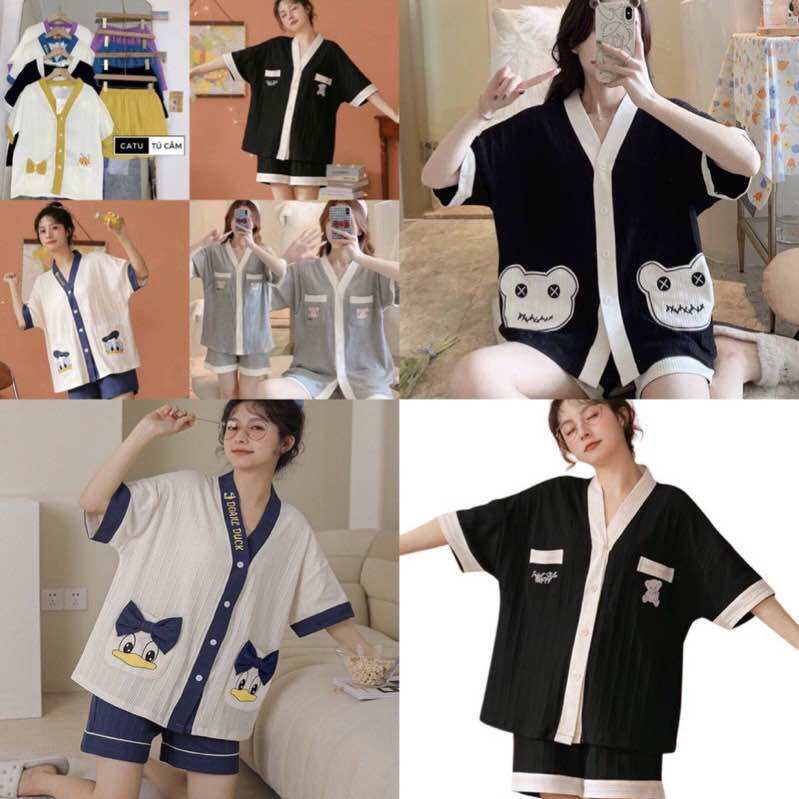 Bộ ngủ kimono tay ngắn.Bộ ngủ pijama yukata CATU Tú Cẩm