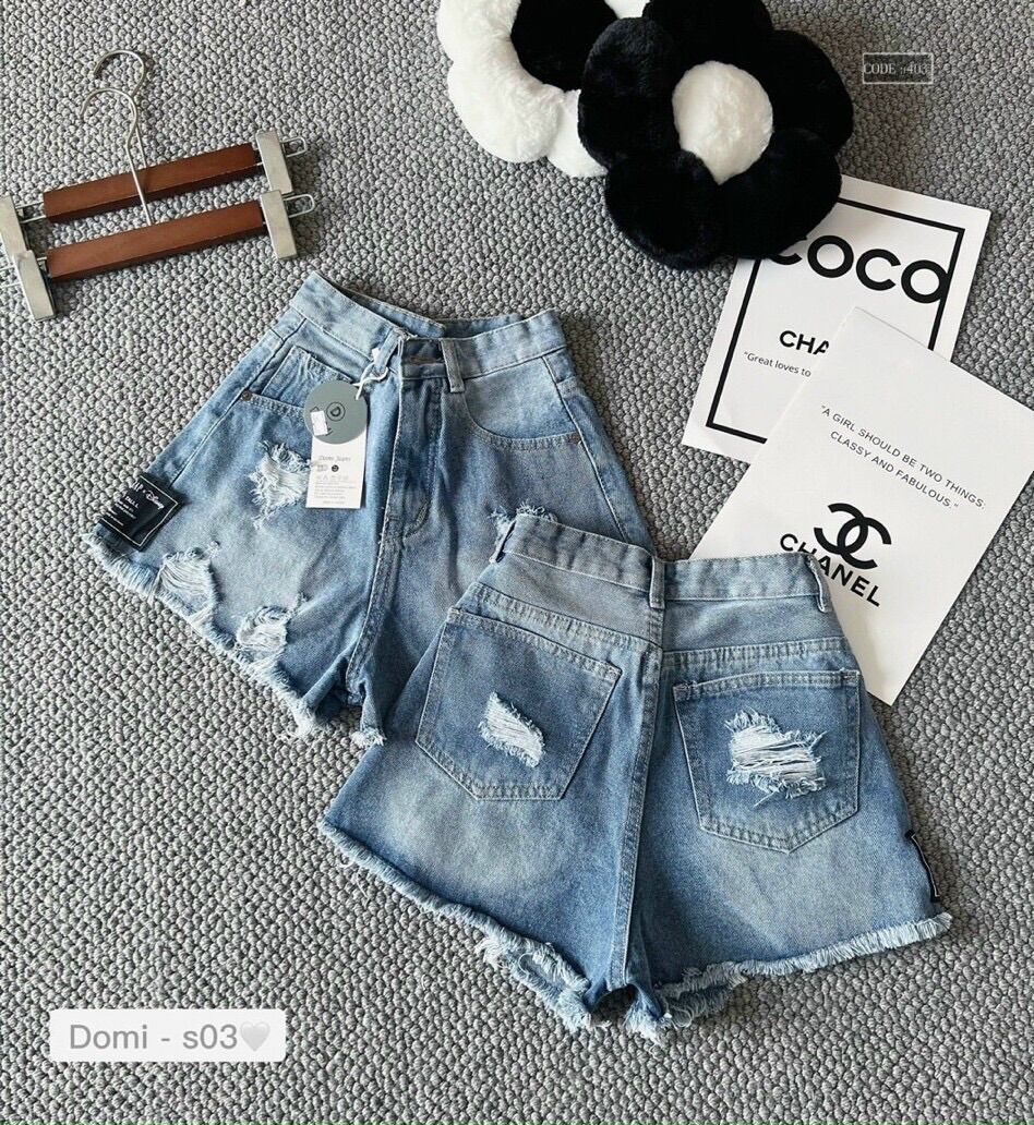 HCM(ảnh thật) quần short jean cao cấp chuẩn shop