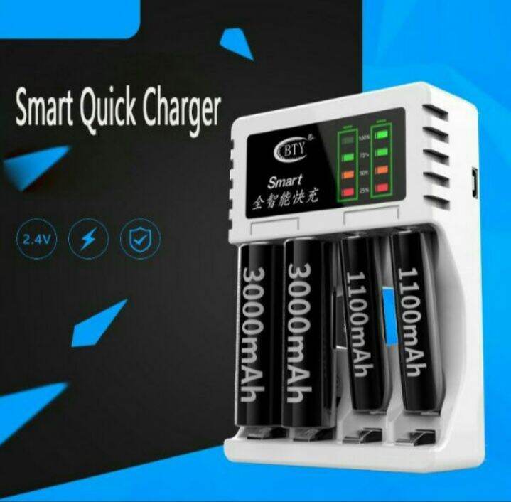 Bộ sạc pin aa-aa thông minh tự động ngắt sạc khi đầy