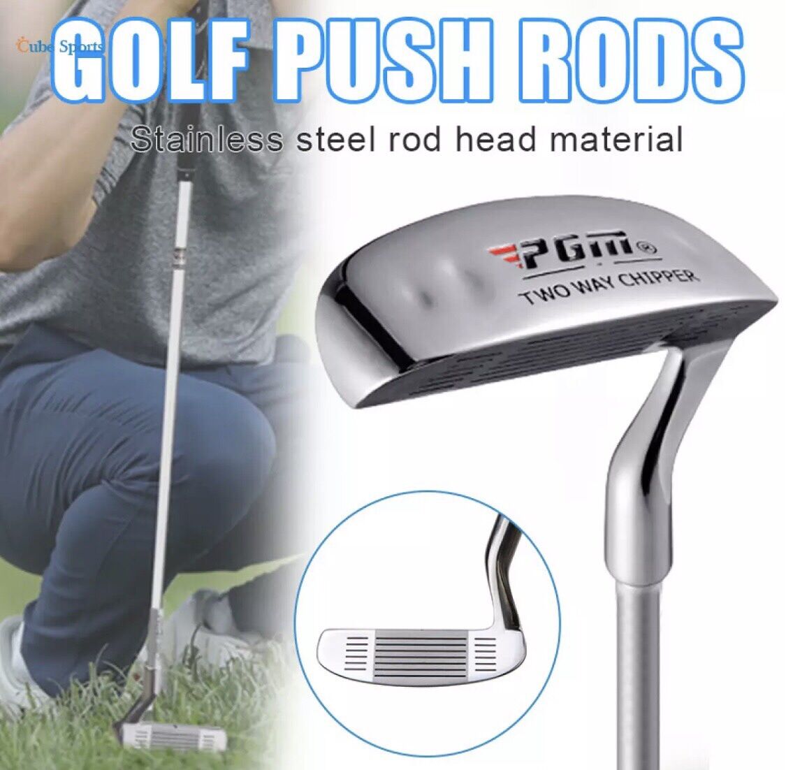 Gậy golf chipper 2 mặt chính hãng pgm giành cho người thuận tay trái và phải