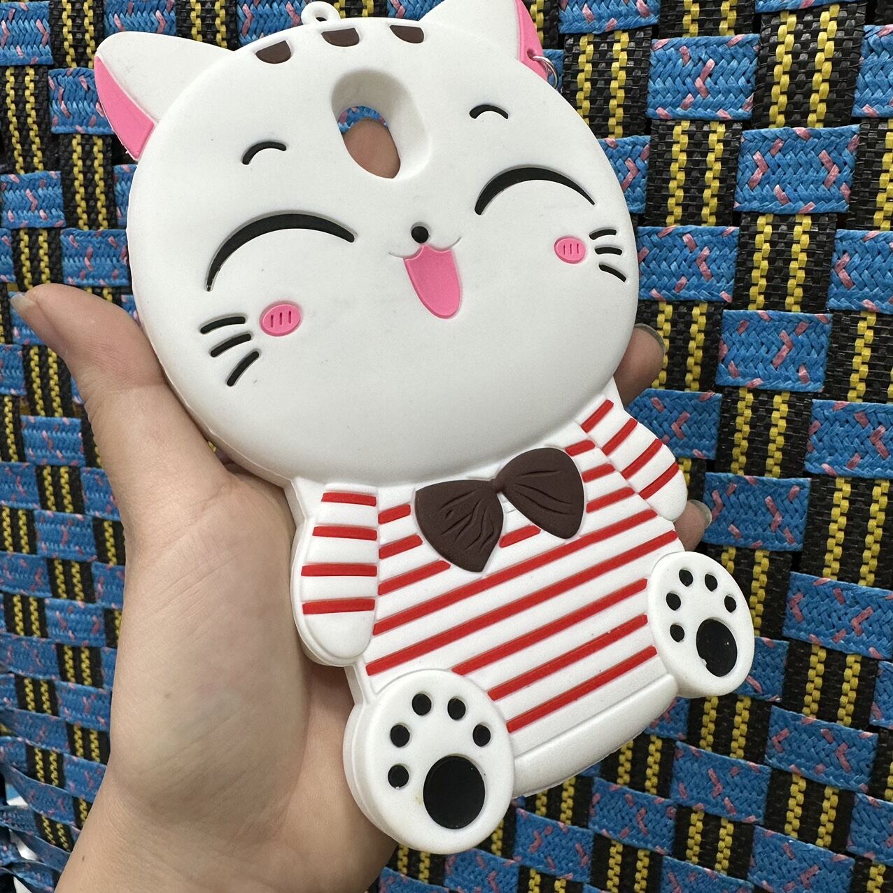 Case ốp lưng Samsung J7 pro dẻo hình mèo mập siêu dễ thương